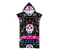 Mateju - Asciugamani per poncho con cappuccio da donna in microfibra, ideale per nuotare, fare surf e fare il bagno (Stile 15,75 * 110 cm)