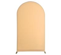 Mateju Copertura Arco Nuziale,Copertura per Sfondo Arco Copertura per Fondale Arco Copertura Sfondo ad Arco per Decorazione Festa Nozze Compleanno Baby Shower (150x65cm/4.9x2.1ft,Colore champagne)