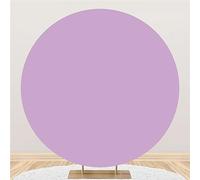 Mateju Copertura Sfondo, Copertura per Fondale Copertura Sfondo - Sfondo per Fotografia per Decorazione Festa di Nozze Ricevimento di Nozze Compleanno (Diametro 100cm/3.3ft,Viola)