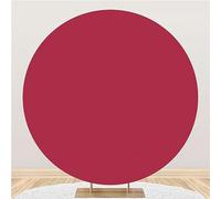 Mateju Copertura Sfondo, Copertura per Fondale Copertura Sfondo - Sfondo per Fotografia per Decorazione Festa di Nozze Ricevimento di Nozze Compleanno (Diametro 210cm/6.9ft,Rosso)