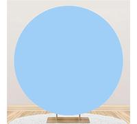 Mateju Copertura Sfondo, Copertura per Fondale Copertura Sfondo - Sfondo per Fotografia per Decorazione Festa di Nozze Ricevimento di Nozze Compleanno (Diametro 230cm/7.5ft,Blu)