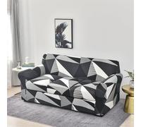 Mateju Copridivano 3/2/1 Posti, Copridivano Elasticizzato con Copricuscino Separato, Antiscivolo Copri Divano, Copridivano Elasticizzato Lavabile Copriseduta Divano (3 Posto,Nero)