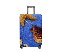 Mateju Coprivaligia Elastico, Lavabile Copertura per Bagagli 3D Conchiglie Arcobaleno Trolley Custodia Protettiva per Adulti, Bambino, Teen, Viaggi, Business (Collana,S)