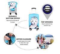 Mateju Coprivaligia Elastico, Lavabile Copertura per Bagagli Due Pappagalli 3D Trolley Custodia Protettiva per Adulti Bambino Teen Viaggi Business 18-32 pollici (Uccello 9,M)