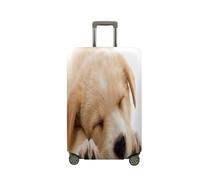 Mateju Coprivaligia Elastico, Lavabile Copertura per Bagagli Mini-Cane 3D Trolley Custodia Protettiva per Adulti Bambino Teen Viaggi Business (Golden Retriever,L)