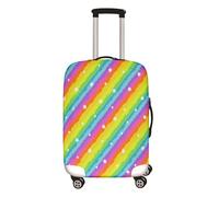 Mateju Coprivaligia Elastico, Lavabile Copertura per Bagagli Stampa Arcobaleno 3d Domestici Trolley Custodia Protettiva per Adulti, Bambino, Teen, Viaggi, Business (cielo stellato,XL)