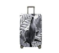 Mateju Coprivaligia Elastico, Lavabile Copertura per Bagagli Un Simpatico Leone Marino 3D Trolley Custodia Protettiva per Adulti Bambino Teen Viaggi Business 18-32 pollici (Grigio,S)