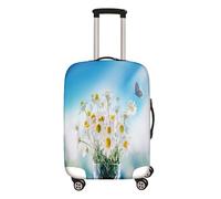 Mateju Coprivaligia Elastico, S/M/L/XL Copertura per Bagagli con Cerniera, Lavabile Trolley Custodia Protettiva per Adulti, Bambino, Teen, Viaggi, Business (Margherita D,XL)
