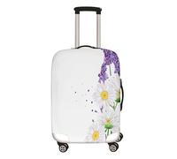 Mateju Coprivaligia Elastico, S/M/L/XL Copertura per Bagagli con Cerniera, Lavabile Trolley Custodia Protettiva per Adulti, Bambino, Teen, Viaggi, Business (Margherita C,S)