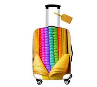 Mateju Housse Valise 3D Colorés Housse de Valise Élastique Housse Protection Valise Lavable Housse de Protection pour Bagages Luggage Cover en Spandex S-Xl (Mais,XL)