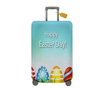 Mateju Housse Valise 3D Œufs de Pâques S-XL, Housse de Valise Élastique Housse Protection Valise Antigraffio Housse de Protection pour Bagages Luggage Cover (Blu cielo,M)