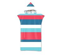Mateju Mantello da spiaggia Asciugamani per poncho con cappuccio da donna in microfibra, ideale per nuotare fare surf e fare il bagno (Stile 22,75X110)