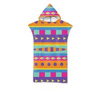 Mateju Mantello da spiaggia Asciugamani per poncho con cappuccio da donna in microfibra, ideale per nuotare fare surf e fare il bagno (Stile 4,75X110)
