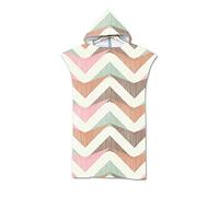 Mateju Mantello da spiaggia Asciugamani per poncho con cappuccio da donna in microfibra, ideale per nuotare fare surf e fare il bagno (Stile 38,75X110)