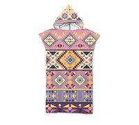 Mateju Mantello da spiaggia Asciugamani per poncho con cappuccio da donna in microfibra, ideale per nuotare fare surf e fare il bagno (Stile 35,75X110)