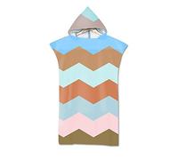 Mateju Mantello da spiaggia Asciugamani per poncho con cappuccio da donna in microfibra, ideale per nuotare fare surf e fare il bagno (Stile 13,75X110)