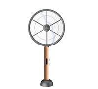 Mateju Racchetta Zanzare Elettrica Ricaricabile, Racchetta Zanzare Elettrica USB, Fulmina Mosche e Insetti Volanti Leggera e Portatile per Casa, Giardino, Campeggio (XH-555 oro)