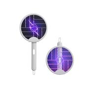 Mateju Racchetta Zanzare Elettrica Ricaricabile USB Racchetta Mosche Elettrica Pieghevole Antizanzare Ammazza Zanzare elettrico Paletta Leggera e Portatile per Casa Giardino Campeggio (Minimalista)