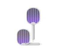Mateju Racchetta Zanzare Elettrica Ricaricabile USB Racchetta Mosche Elettrica Pieghevole Antizanzare Ammazza Zanzare elettrico Paletta Leggera e Portatile per Casa Giardino Campeggio (Striscia)