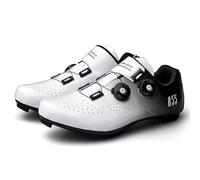 Mateju Scarpe Ciclismo MTB Uomo Donna, 36-47 EU Scarpe Mountain Bike Uomo Donna con Pedali SPD Antiscivolo Traspiranti per Sportive da Esterno (45,2106 Bianco)