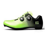 Mateju Scarpe Ciclismo Senza Attacchi Uomo Donna, 36-47 EU Scarpe Ciclismo Senza insenature Nessuna Serratura Antiscivolo Traspiranti per Sportive da Esterno (45,2106 Verde)