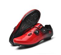 Mateju Scarpe Ciclismo Strada Uomo Donna, 36-47 EU Scarpe Bici da Corsa Uomo Donna con SPD Calas Antiscivolo Traspiranti per Sportive da Esterno (45,2106 Rosso)