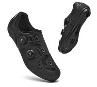 Mateju Scarpe da Ciclismo Uomo Donna, Scarpe da Strada Unisex-Adulto Traspiranti,Sneaker da Bici Strada Compatibile SPD-SL Delta Blocco Pedale Sneaker Sportive da Esterno -Modello A5 (Nero,43)