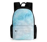 Mateju Zaino Scuola Marmo per Bambini, Adolescente e da Scuola Bambini Zaino, Lovely Zaino Bambini Viaggio Campeggio (Azzurro)