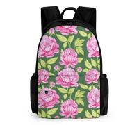 Mateju Zaino Scuola Stampa di Fiore per Bambini, Adolescente e da Scuola Bambini Zaino, Lovely Zaino Bambini Viaggio Campeggio (Fiore Rosa)
