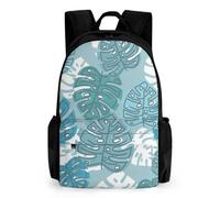 Mateju Zaino Scuola Stampa di Piante Tropicali per Bambini, Adolescente e da Scuola Bambini Zaino, Lovely Zaino Bambini Viaggio Campeggio (Monstera Deliziosa 2)