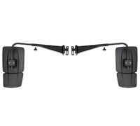 Matel Service 2 specchietti retrovisori convessi con supporto - Specchietti principali e grandangolari (Blind Spot), 530-780 mm, Ø17, E20 - per New Holland, Case IH, Steyr, MF - OE ACV0805960