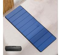 Matelas Futon Fabriqué Pliable Lit de Couchage au Sol Tatami Mat Matelas de Sol avec Sac de Transport, pour Le Camping, Les Voyages, d'Invités(15mm thick/blue 195x72cm)