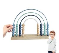 Matematica Abacus - Giocattolo del contatore di perline, Matematica Abacus | Cornice di conteggio, Cornice di conteggio in miniatura, Boliere di manipolazione matematica educativa in legno, a 4