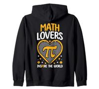 Matematica Amore Ispirare Il Mondo 3.14 Math Day Happy Pi Day Felpa con Cappuccio