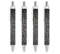 Matematica, chimica, fisica, equazioni e formule, penna a sfera retrattile, inchiostro blu, penne a sfera da lavoro per uomini e donne, 4 pezzi