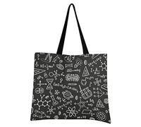 Matematica Chimica Scienza Formula Borsa per Spesa Rutilizzabile Shopper Bag Tote Ecocompatibile Durevole Shopping Tote Pieghevole Borse per Le Donne Ragazze