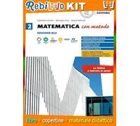 MATEMATICA CON METODO ED.BLU VOL.2 (9788858346716) - Libro Scolastico + Kit Scuola con Copertine Rebillo