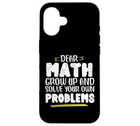 Matematica dicendo che la matematica crescere e risolvere i problemi da soli Custodia per iPhone 16