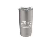 Matematica divertente è tutto divertente e giochi fino a quando qualcuno perde un io Bicchiere termico in acciaio inox doppia parete