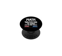 Matematica dove i treni viaggiano l'uno verso l'altro divertente amante della matematica PopSockets PopGrip Adesivo