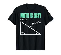 Matematica Facile Trova X Battuta Geometrica Divertente Maglietta