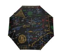 Matematica Fisica Chimica Equazioni Ombrello Pieghevole Automatico Ombrelli Antivento Protezione UV da Viaggio per Bambini Ragazzi Ragazze