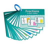 Matematica Frazione Concetti Flashcards Carta Materiali didattici per Interactive Classroom Home Education Practice Interactive Frazione Card