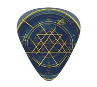 Matematica Geometria Calcolo Stampa 12 pezzi Plettri per chitarra adatti agli amanti 3 diversi spessori 0,46 0,71 0,96 mm