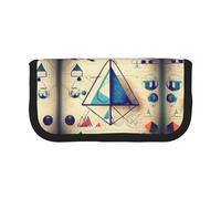 Matematica Geometria Geek Calcolo Piccolo Astuccio Astuccio Semplice Astuccio Estetico Matita Astuccio Astuccio Portapenne Portapenne Ufficio, Nero , Taglia unica, Organizer per borse