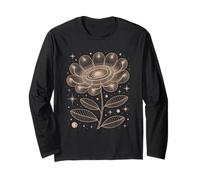 Matematica Geometria Grafica Floreale Girasole Dorato Fibonacci Maglia a Manica