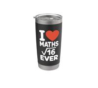 Matematica I Love Maths Forever Punizione Matematica Bicchiere termico in acciaio inox doppia parete