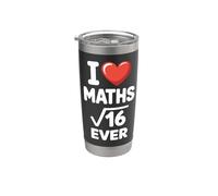 Matematica I Love Maths Forever Punizione Matematica Bicchiere termico in acciaio inox doppia parete