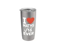 Matematica I Love Maths Forever Punizione Matematica Bicchiere termico in acciaio inox doppia parete