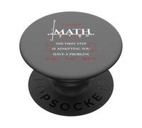 Matematica Il primo passo è ammettere che hai un problema, Vintage PopSockets PopGrip Adesivo